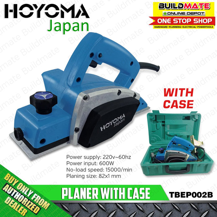 Hoyoma Electric Planer with CASE 600W TBEP002B  •BUILDMATE• HYMPT