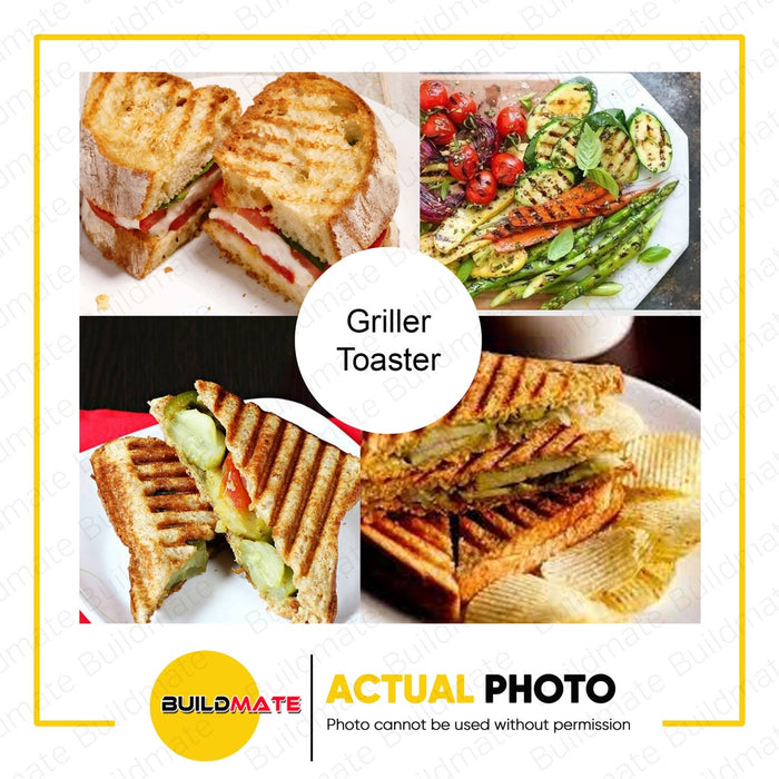 KYOWA Electric Griller Toaster Black Non Stick 750W with Stainless Body Casting KW-2626 •BUILDMATE•