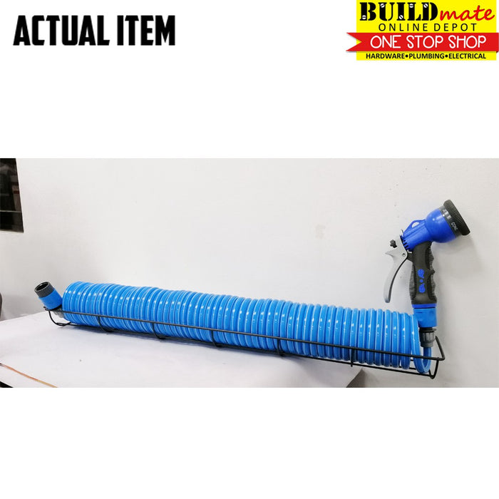 CRESTON Coiled Garden Hose w/ Wall Mount 3/8" 15meter C8826