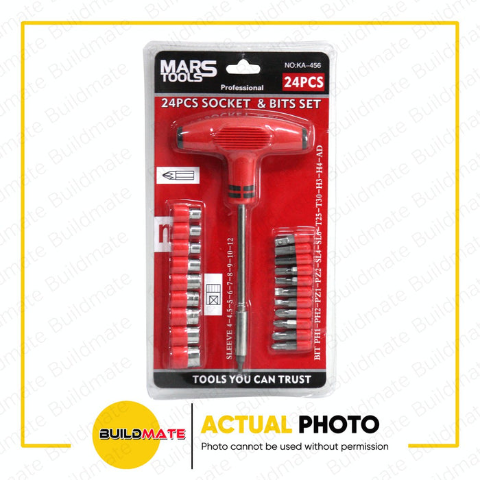 T- Handle Bit and Socket Set 21PCS/SET REGAL | MARS TOOLS SOLD PER SET •BUILDMATE•