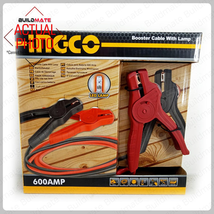 [SUPER SALE] INGCO Booster Cable Jumper with Lamp 600A HBTCP6008L  •BUILDMATE• IHT