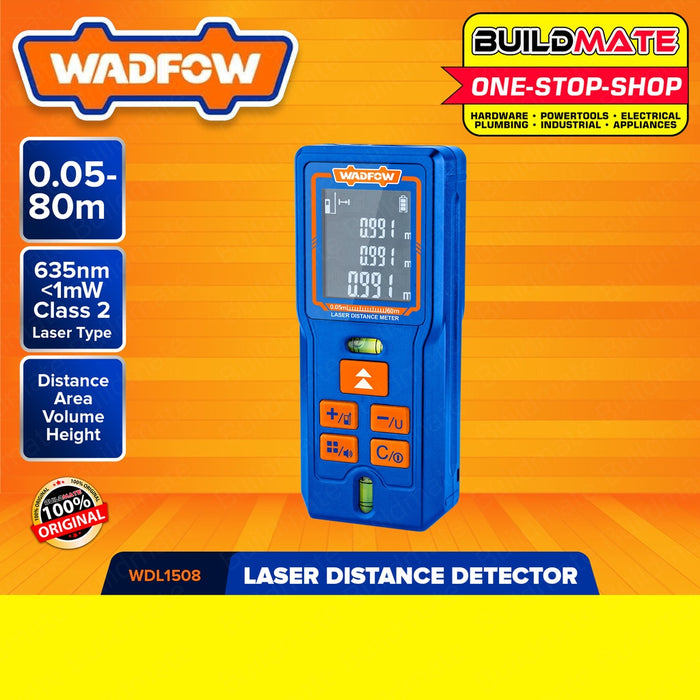 WADFOW Laser Distance Detector 60 Meters | 80 Meters [SOLD PER PIECE] Measuring Tools •BUILDMATE WPT