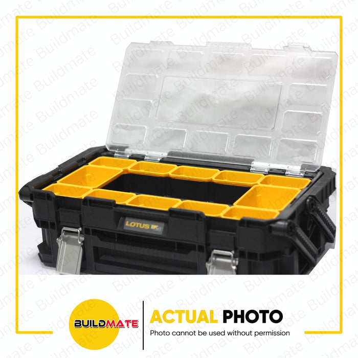 LOTUS X-CONNECT 2 Level Top Handle Cantilever Storage Organizer Tool Box LTXC15GCO •BUILDMATE•