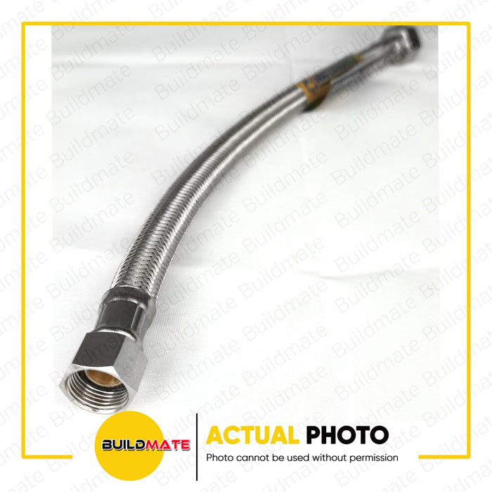 WATERHOUSE by POWERHOUSE Flexible Hose with Brass Nut For Lavatory Stainless 304 SOLD PER PIECE