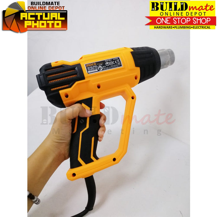 BUILDMATE Ingco Heat Gun 2000W Hot Air Shrink Gun Sealer Plastic Sealer Hot Blower HG200028 • IPT