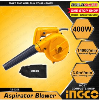 BUILDMATE Ingco Electric Air Blower 400W-1000W Hand Operated Dust Cleaner Blow Machine with Dust Bag AB4018 AB1000 AB4038 IPT