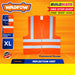 WADFOW Reflection Vest Fluorescent Orange | Yellow 5cm XL Polyester [SOLD PER PIECE] •BUILDMATE• WHT