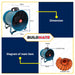 JR KAWASAKI 10" Inch | 12" Inch Air Ventilator Circulator Exhaust Fan With 5M Duct Hose 100% PURE COPPER •BUILDMATE•
