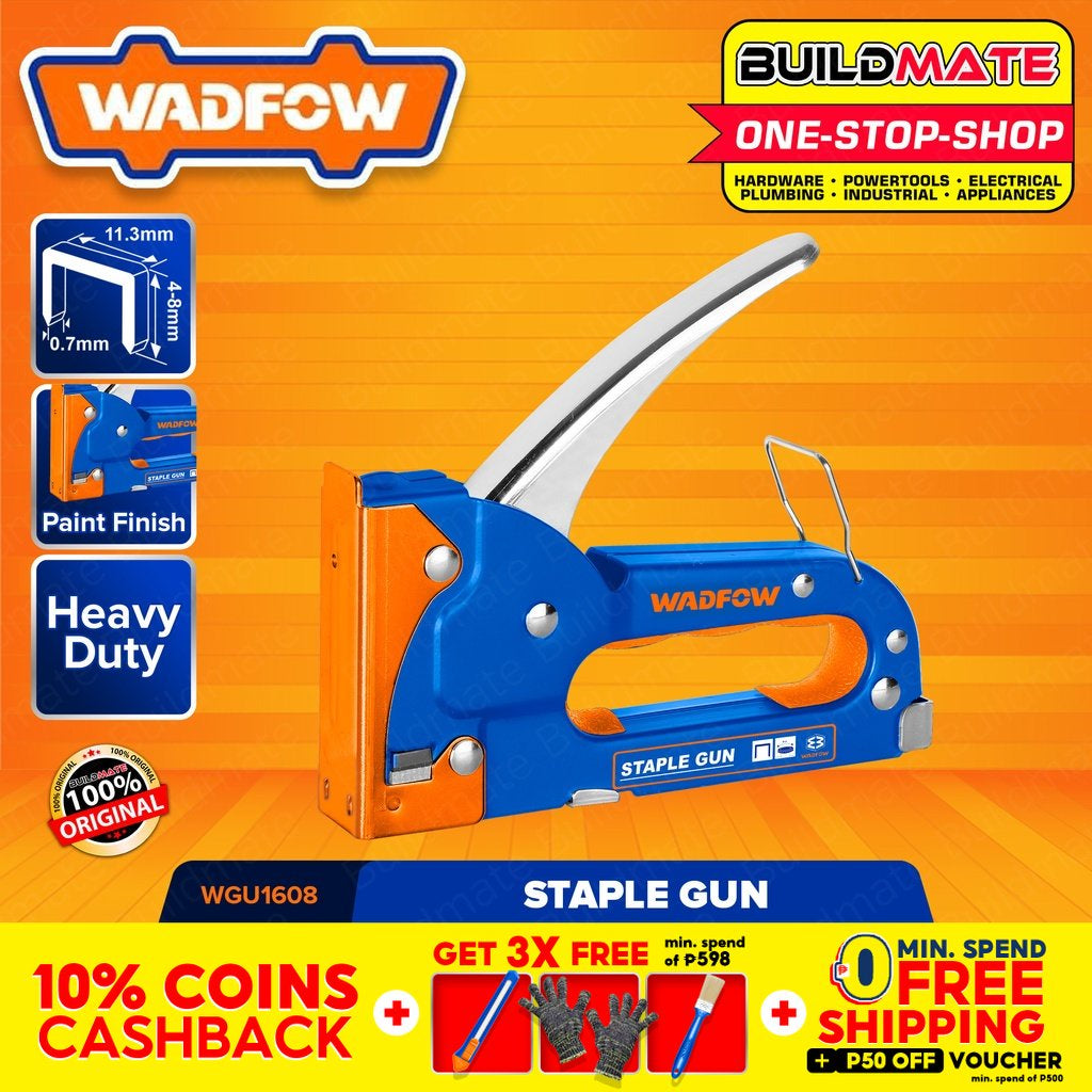 WADFOW Staple Gun Paint Finish Staplers Stapler Gun For Wood, Crafts ...