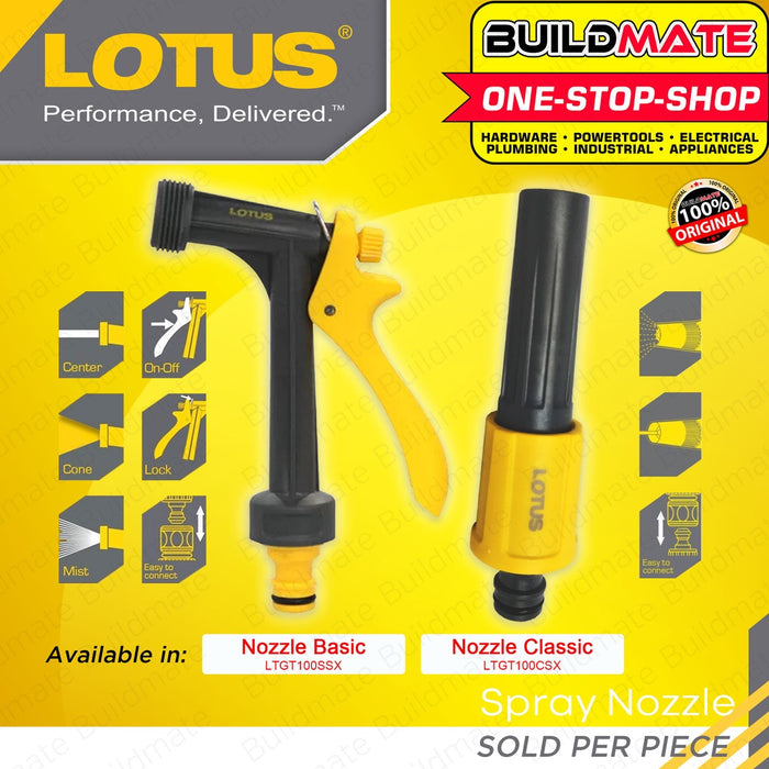 LOTUS Spray Nozzle Basic | Classic [SOLD PER PIECE] Plastic Nozzle Garden Tools •BUILDMATE• LHT
