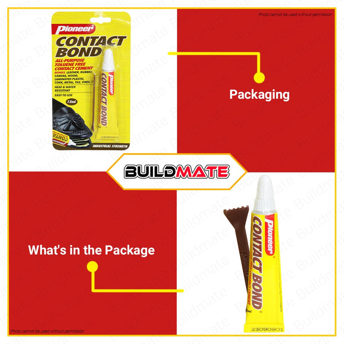 PIONEER Contact Bond 15ML | 50ML [SOLD PER PIECE] Tube Bond All Purpose Adhesive Toluene Free