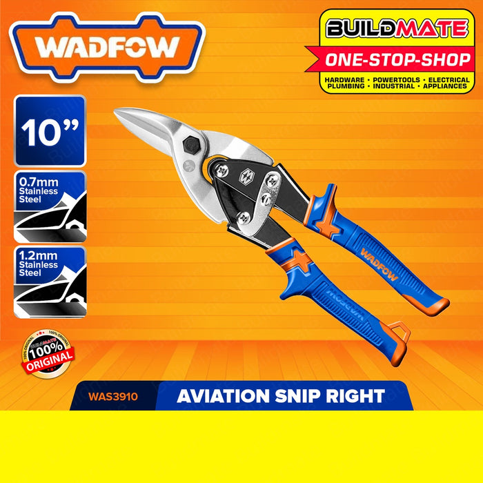 BUILDMATE Wadfow Aviation Snip 10" Inch Left, Right And Straight Snips Cr-V Metal Sheet Scissors SOLD PER PIECE - WHT