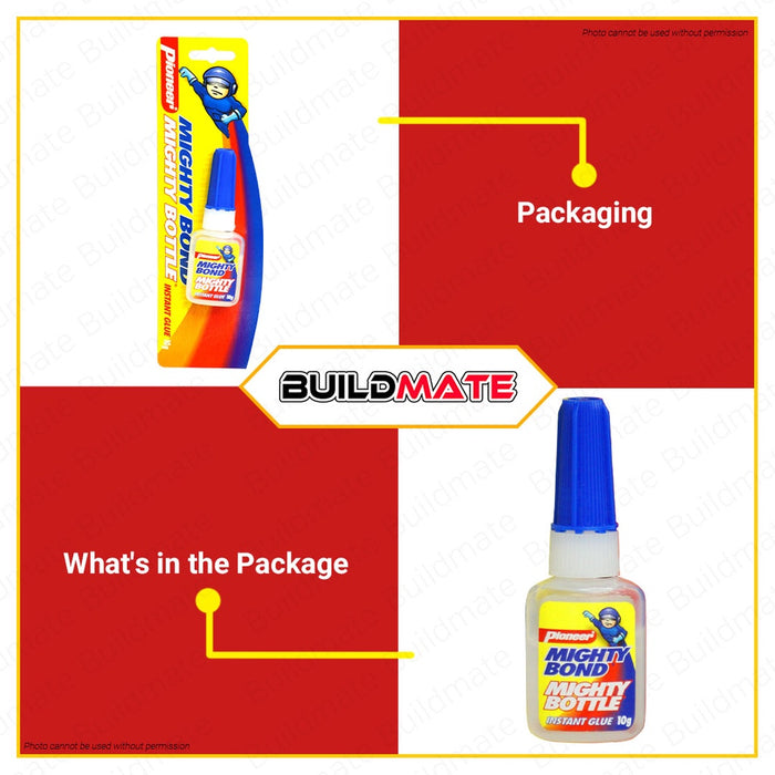 PIONEER Mighty Bond 10G Mighty Bottle Instant Glue Repair 1MBN336B •BUILDMATE•
