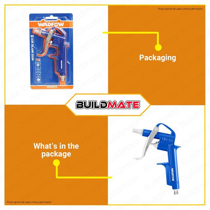 WADFOW Pneumatic Air Blow Gun For Hose 16mm Heavy Duty Air Duster Blowing Gun WGA4616 •BUILDMATE WHT