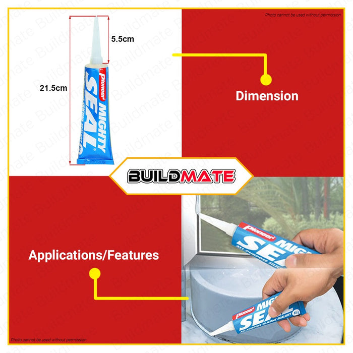 PIONEER Migthy Seal 85G Translucent | 50G WindScreen [SOLD PER PIECE] 1MNT9449 | 1MSW115 •BUILDMATE•