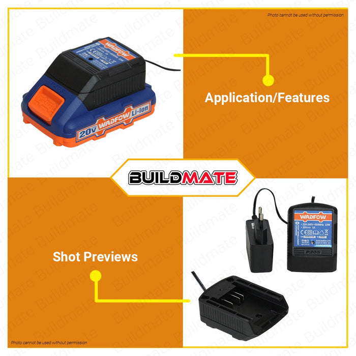 WADFOW Fast Intelligent Charger 1A Battery Charger Support Fast Charging WFCP510 •BUILDMATE• WHT