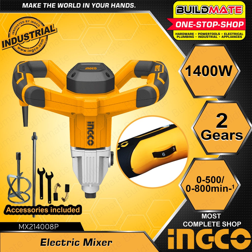 Inco Mixing Machine INGCO Electric Mixer 1400W W/ Mixing Pad Multi-functional Mixer For Co ...