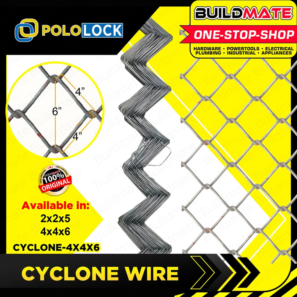 POLOLOCK Cyclone Wire 2x2x5 | 4x4x6 Hole Guage Wire Pang Bakod Wire Ne ...