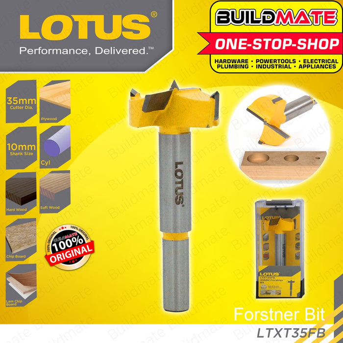 LOTUS Router Bits 1/4" Inch / 355mm Chamfer Bit Flush Trim Bit Forstner Bit Straight Bit •BUILDMATE•