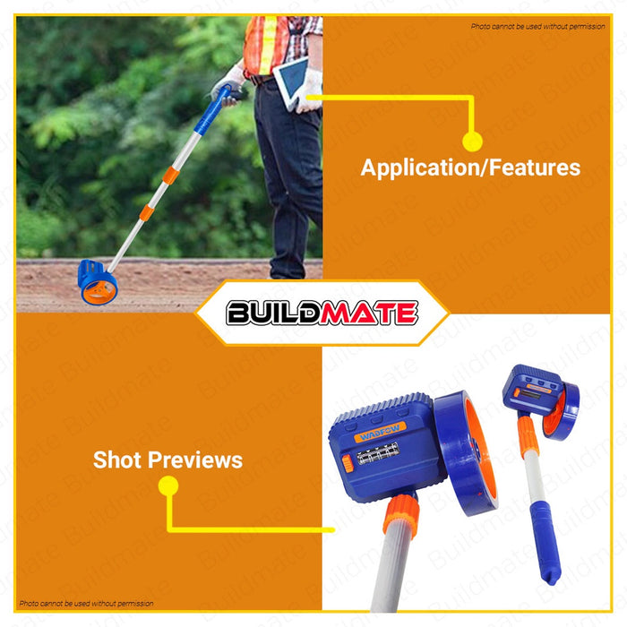 WADFOW Measuring Wheel Hand-push Distance Measuring Wheel Meter Roller Meter WMW1545 •BUILDMATE• WHT
