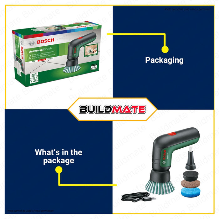 BOSCH Cordless 3.6V Power Scrubber Universal Brush Asia Wireless 1.5Ah 06033E0050 •BUILDMATE• AQT