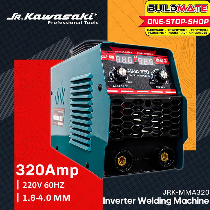 JR KAWASAKI Portable Inverter MMA 320A [SOLD PER SET] IGBT Welding Machine Portable Inverter Welder Weld Inverter Welder Machine JRK-MMA320 •BUILDMATE•