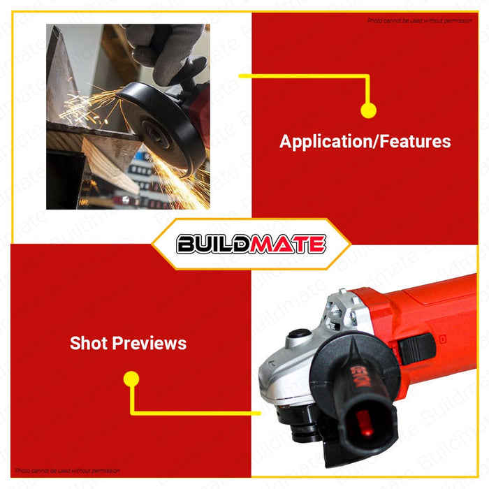 Devon Industrial 1010W 100mm Angle Grinder Electric Grinder Cutting Grinder Tools 2821 •BUILDMATE•